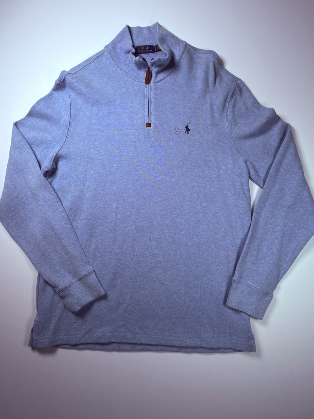 Polo by Ralph Lauren Light Blue Quarter-Zip Pullover
